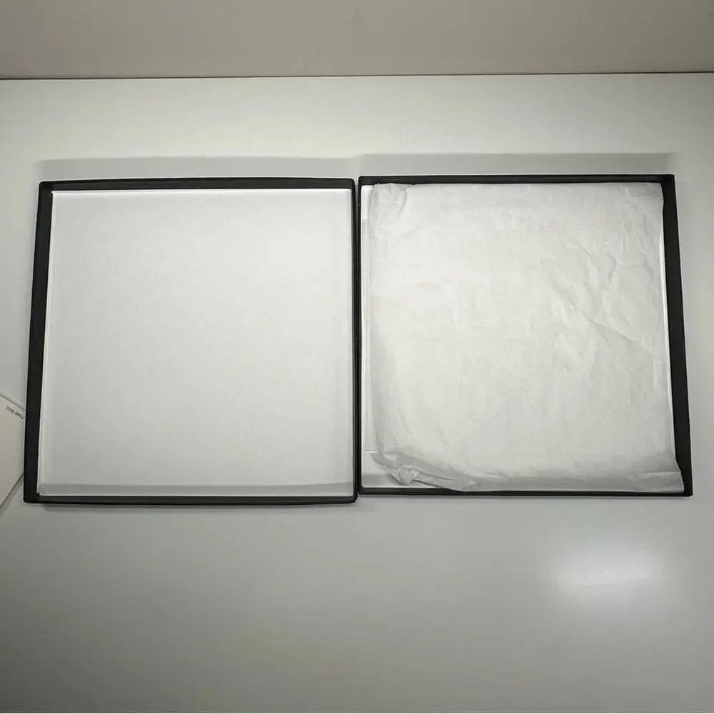 Gucci | Square Flat Gift Box | Black/White | L0.75 x W9.75 x H9.75 inch